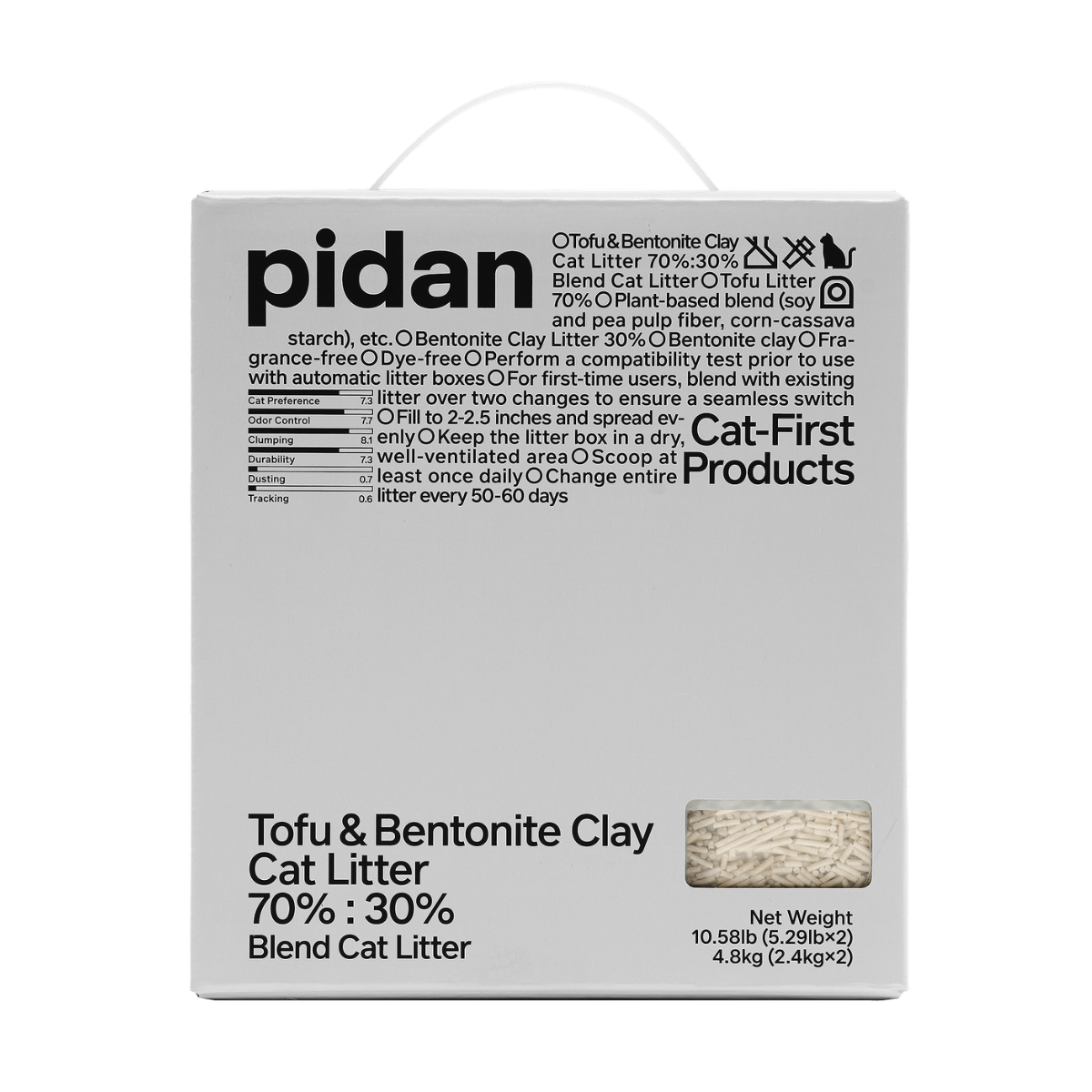 pidan Cat Litter Tofu & Bentonite | 4.8 kg (10.58 lb ) | PD1605M1X2EPC