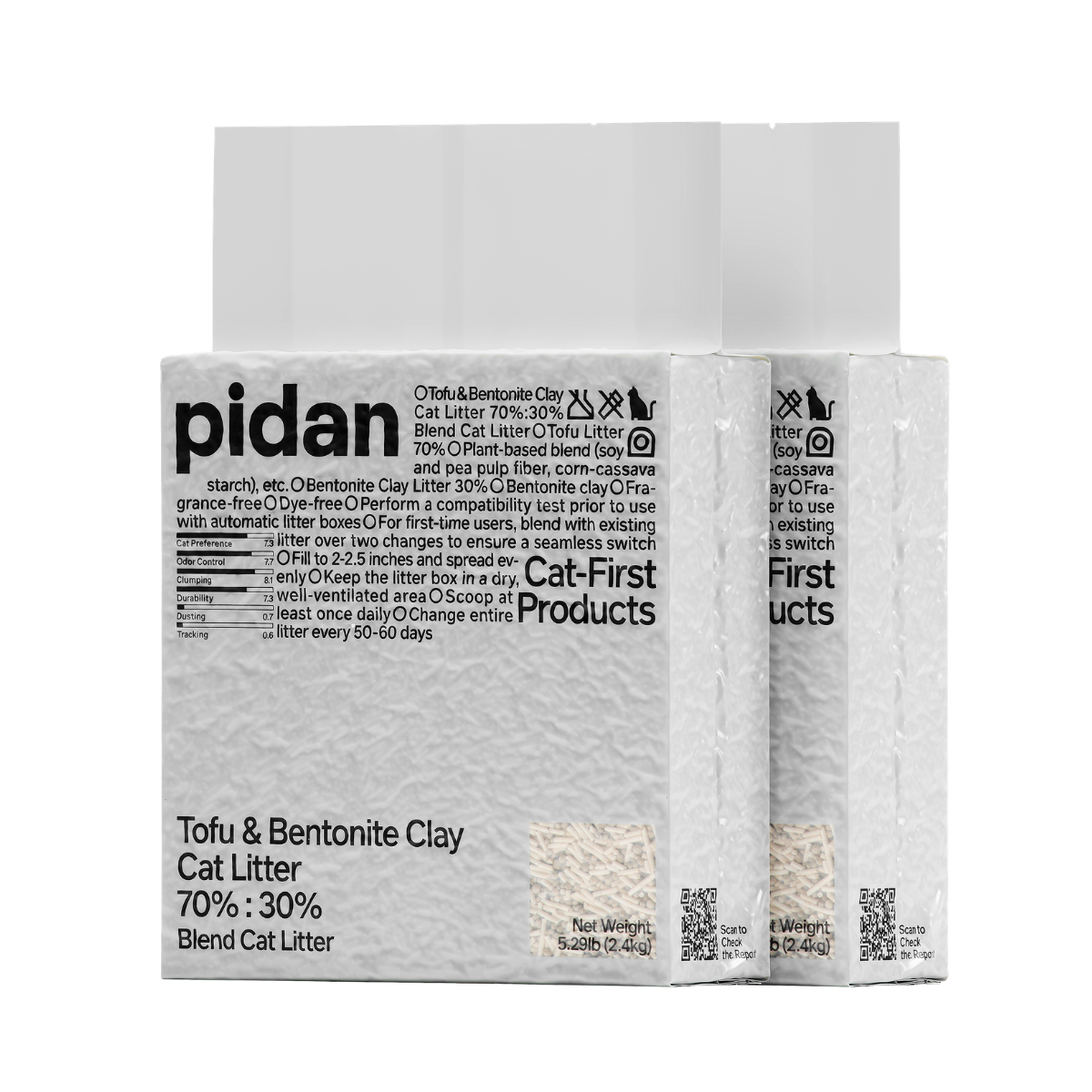 pidan Cat Litter Tofu & Bentonite | 4.8 kg (10.58 lb ) | PD1605M1X2EPC
