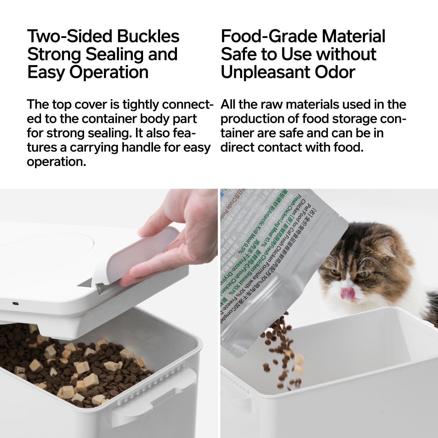 pidan Vacuum Pet Food Container with Weight Scale