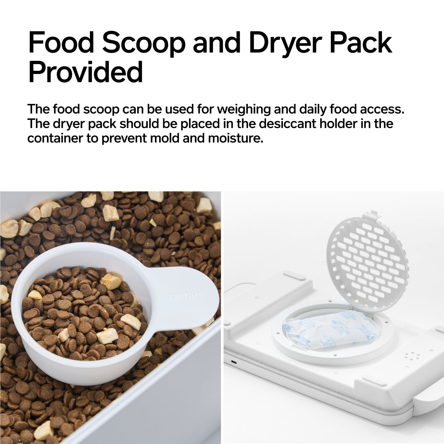 pidan Vacuum Pet Food Container with Weight Scale