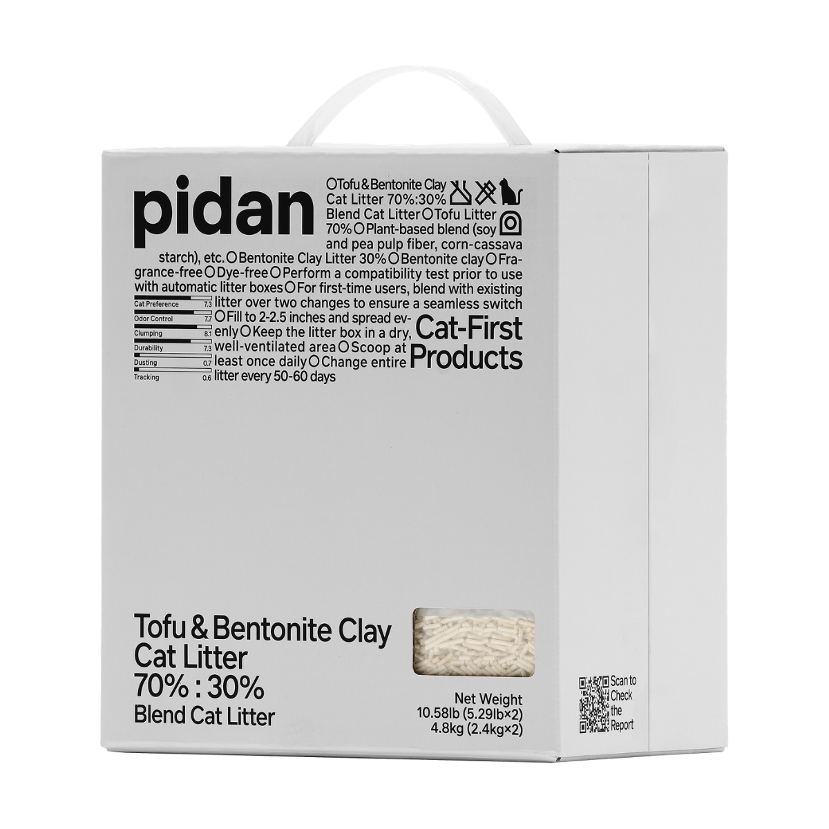 pidan Cat Litter Tofu & Bentonite | 4.8 kg (10.58 lb ) | PD1605M1X2EPC